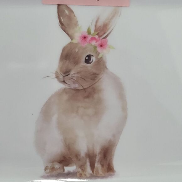 Easter tray with bunny and flowers - Picture 3 of 3